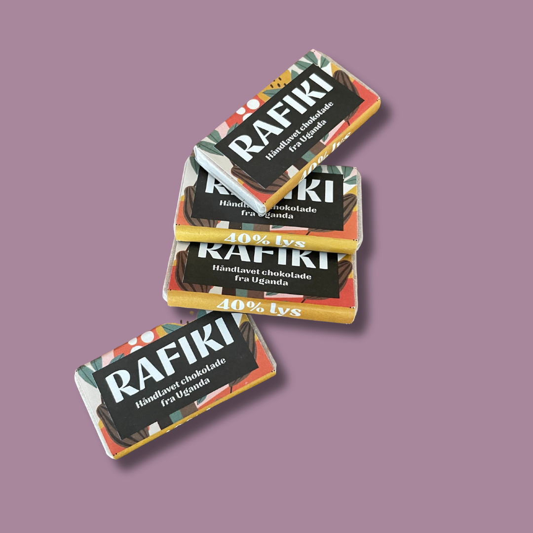 Rafiki 40% lys chokolade 7g
