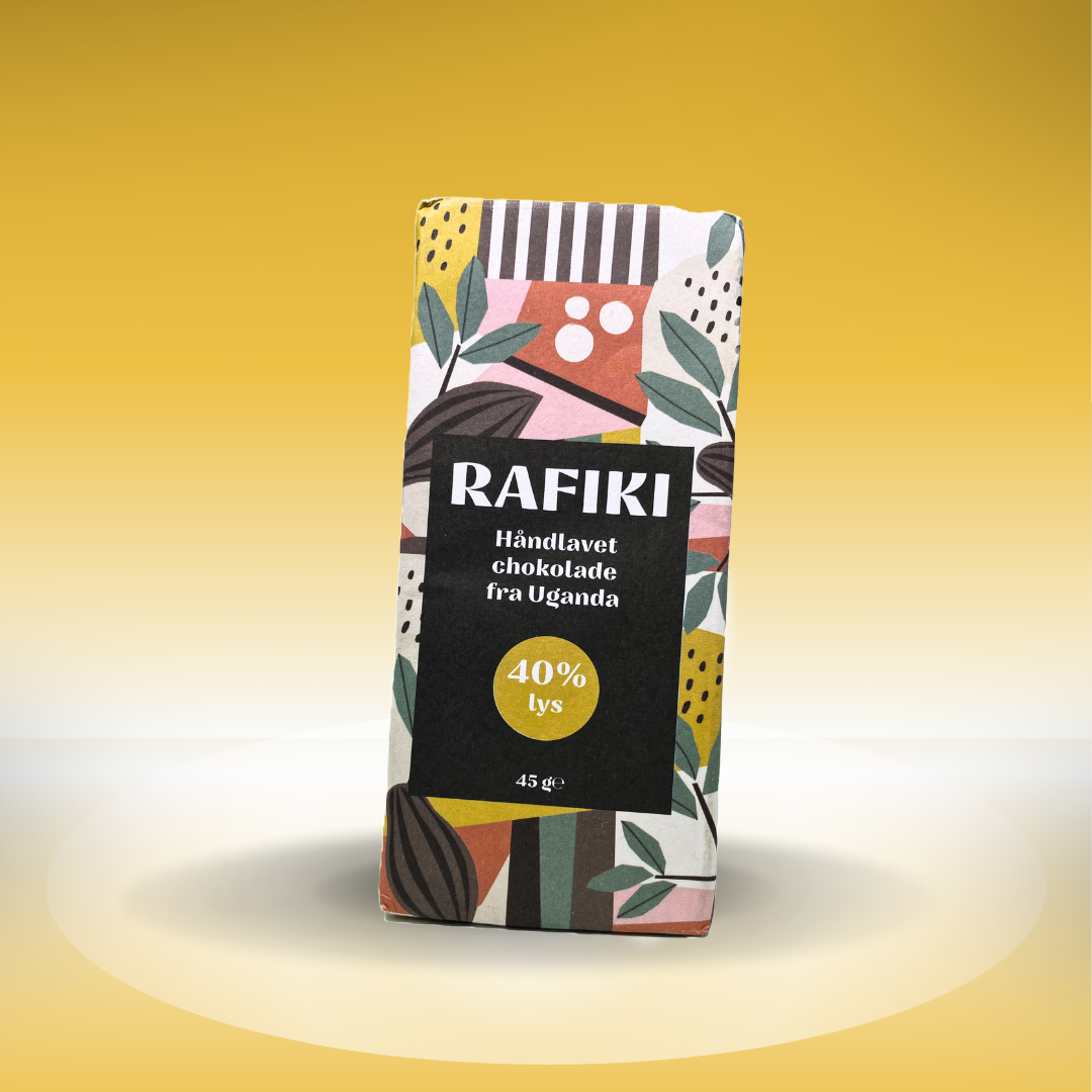 Rafiki 40% lys chokolade 45g